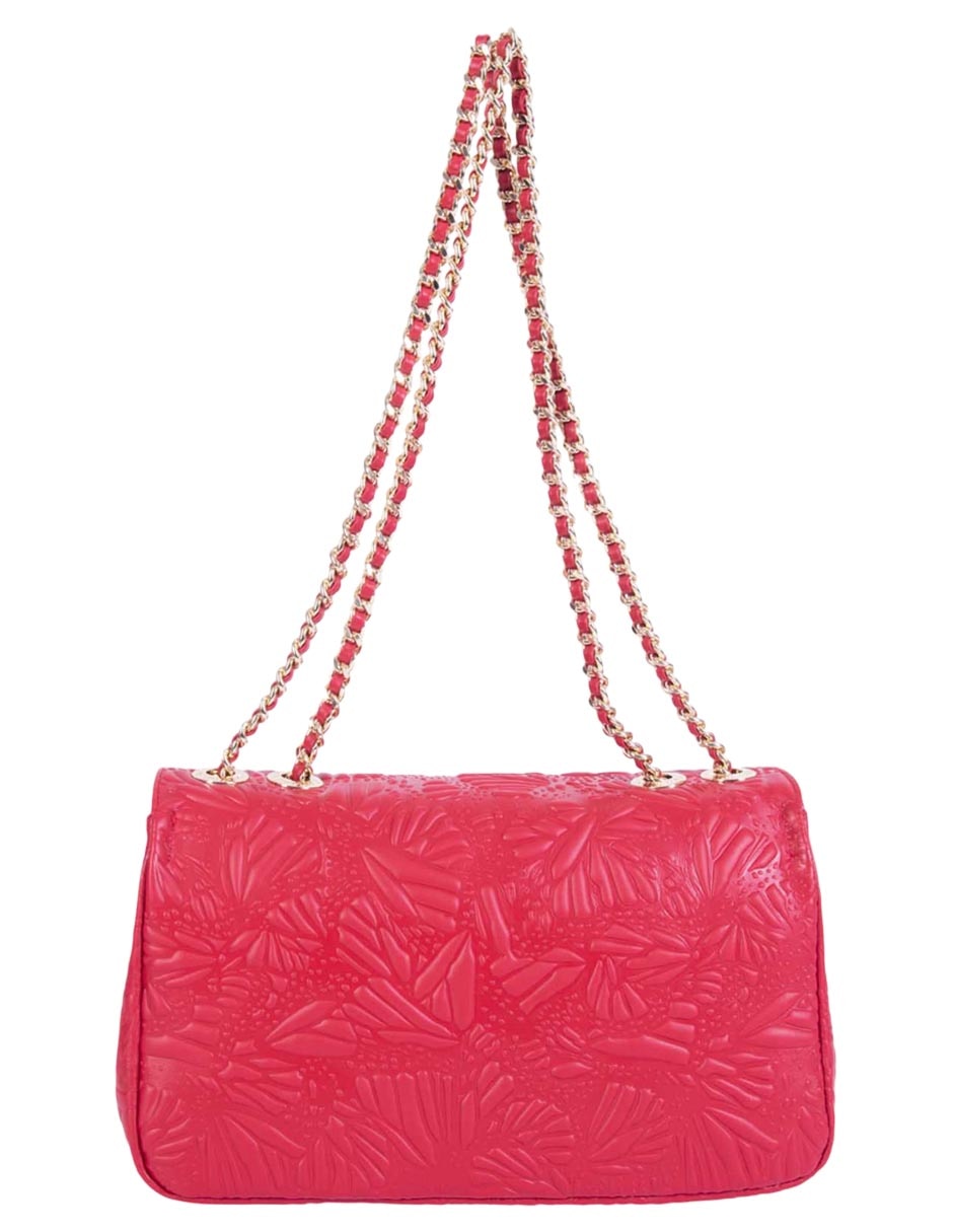Bolsa crossbody Grabado Mariposa de piel para mujer 6