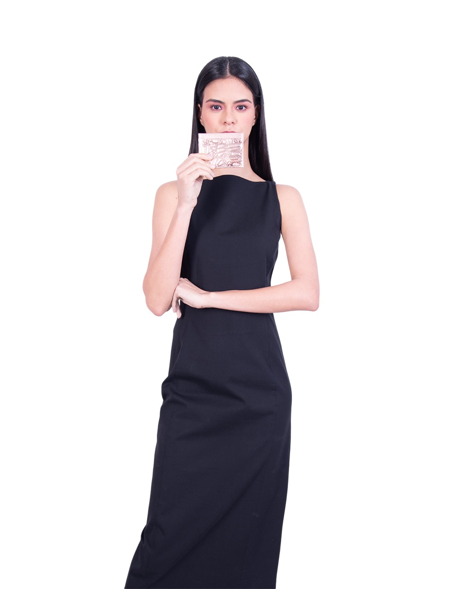 Tarjetero piel grabado mariposa para mujer 3