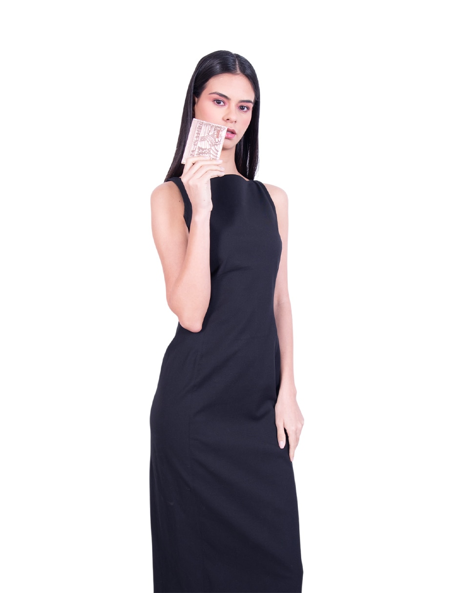 Tarjetero piel grabado mariposa para mujer 4