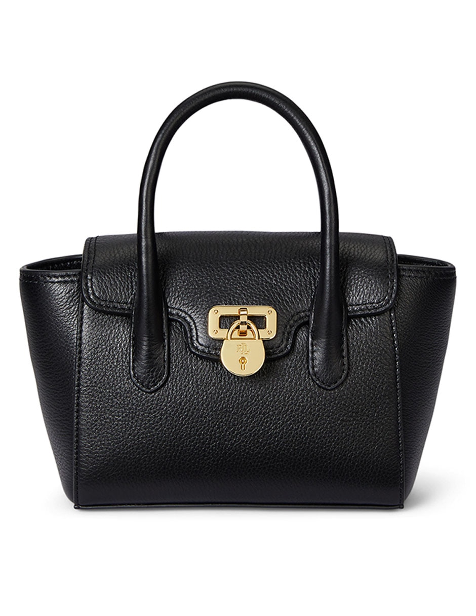 Bolsa satchel de piel para mujer