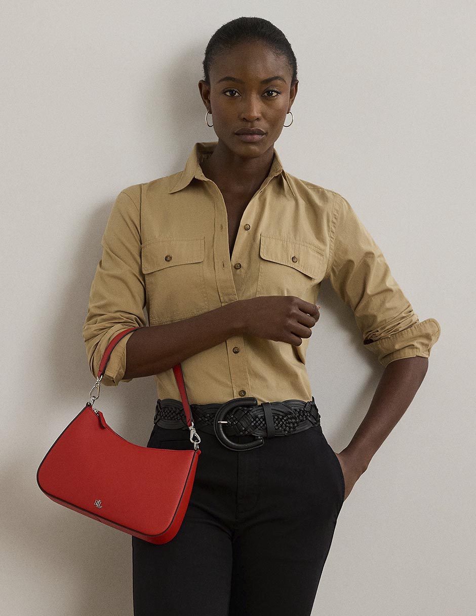Bolsa shoulder Danni de piel para mujer 6
