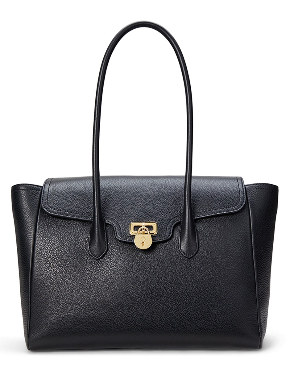 Bolsa satchel de piel para mujer