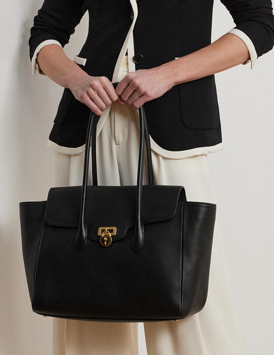 Bolsa satchel de piel para mujer 6