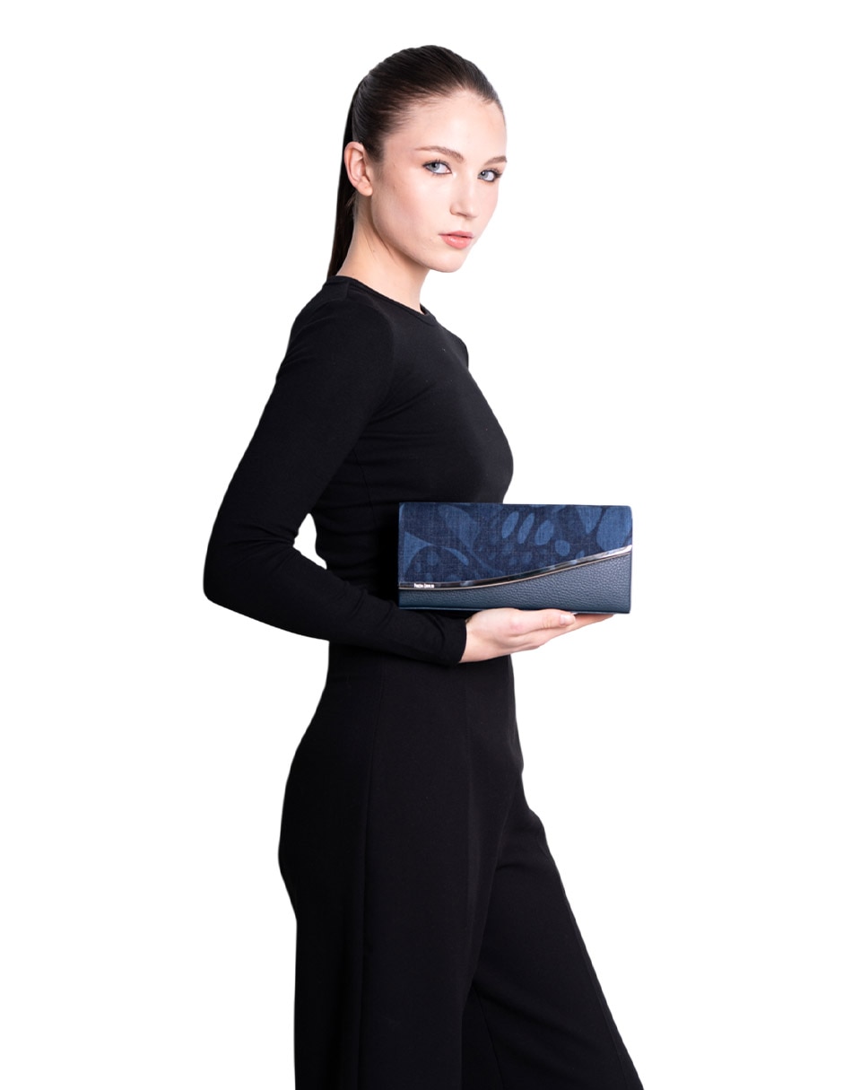 Bolsa clutch Vuelo Mariposa de piel para mujer 6