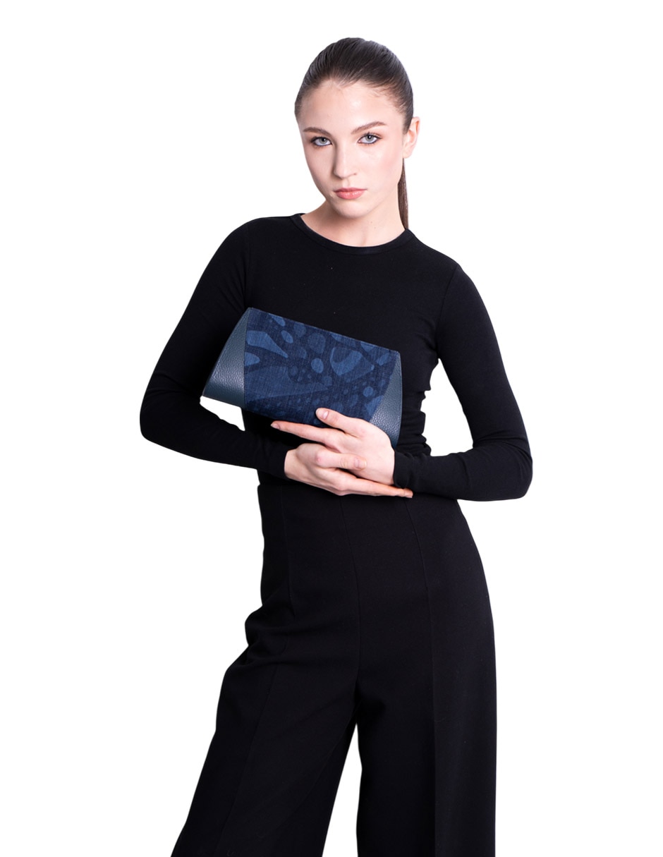 Bolsa clutch Vuelo Mariposa de piel para mujer 4