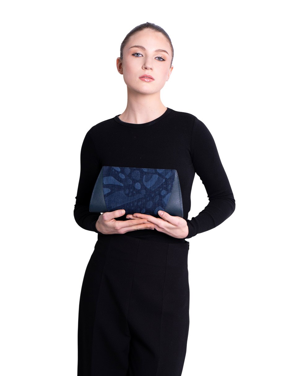 Bolsa clutch Vuelo Mariposa de piel para mujer 5