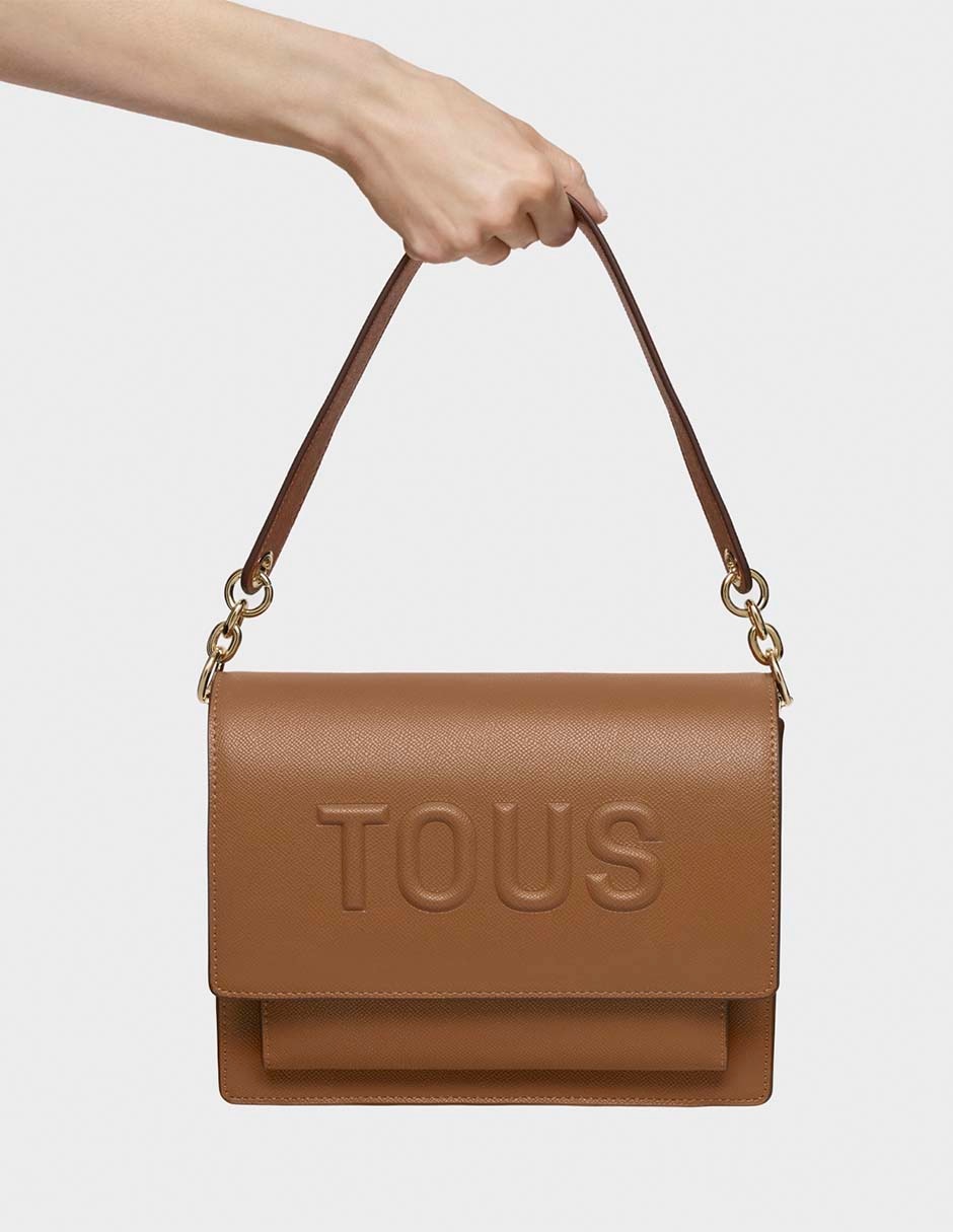BOLSA BANDOLERA MEDIANA PO, CAFÉ CLARO