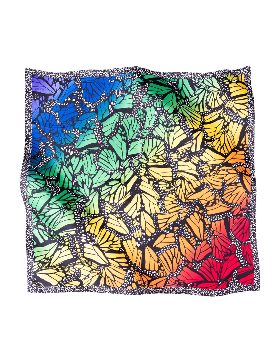 Mascada con estampado gráfico 2