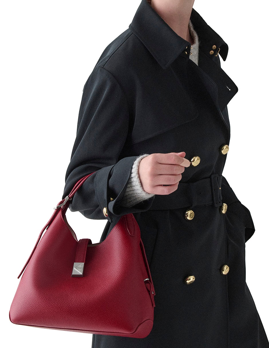 Bolsa hobo de cuero para mujer 5