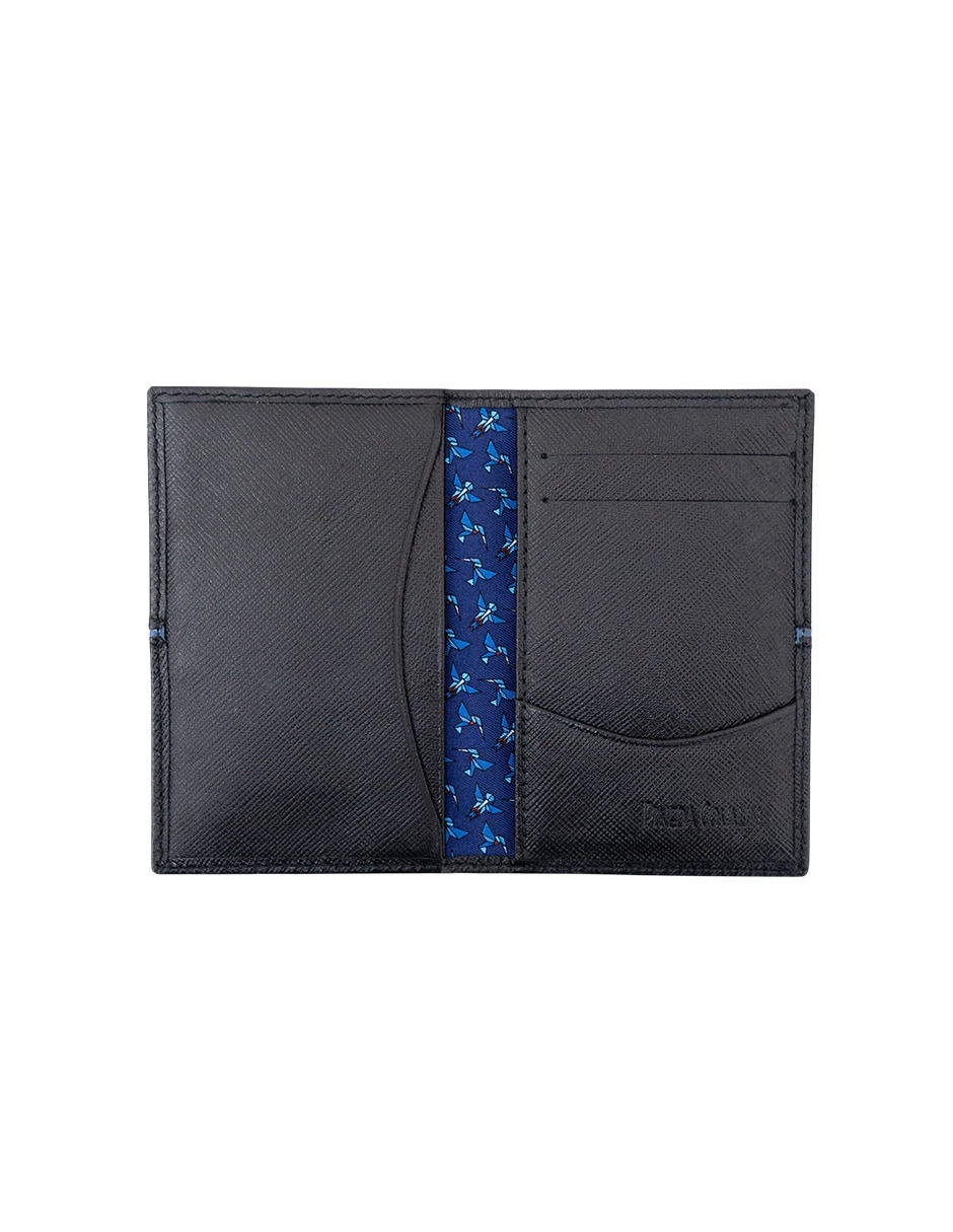 Tarjetero piel Colibrí Origami para hombre 3