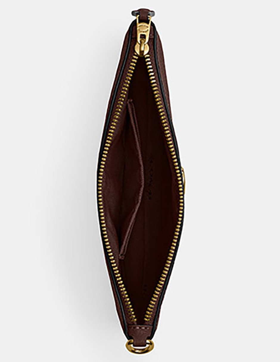 Bolsa wristlet Polished Pebble Leather de piel para mujer 2