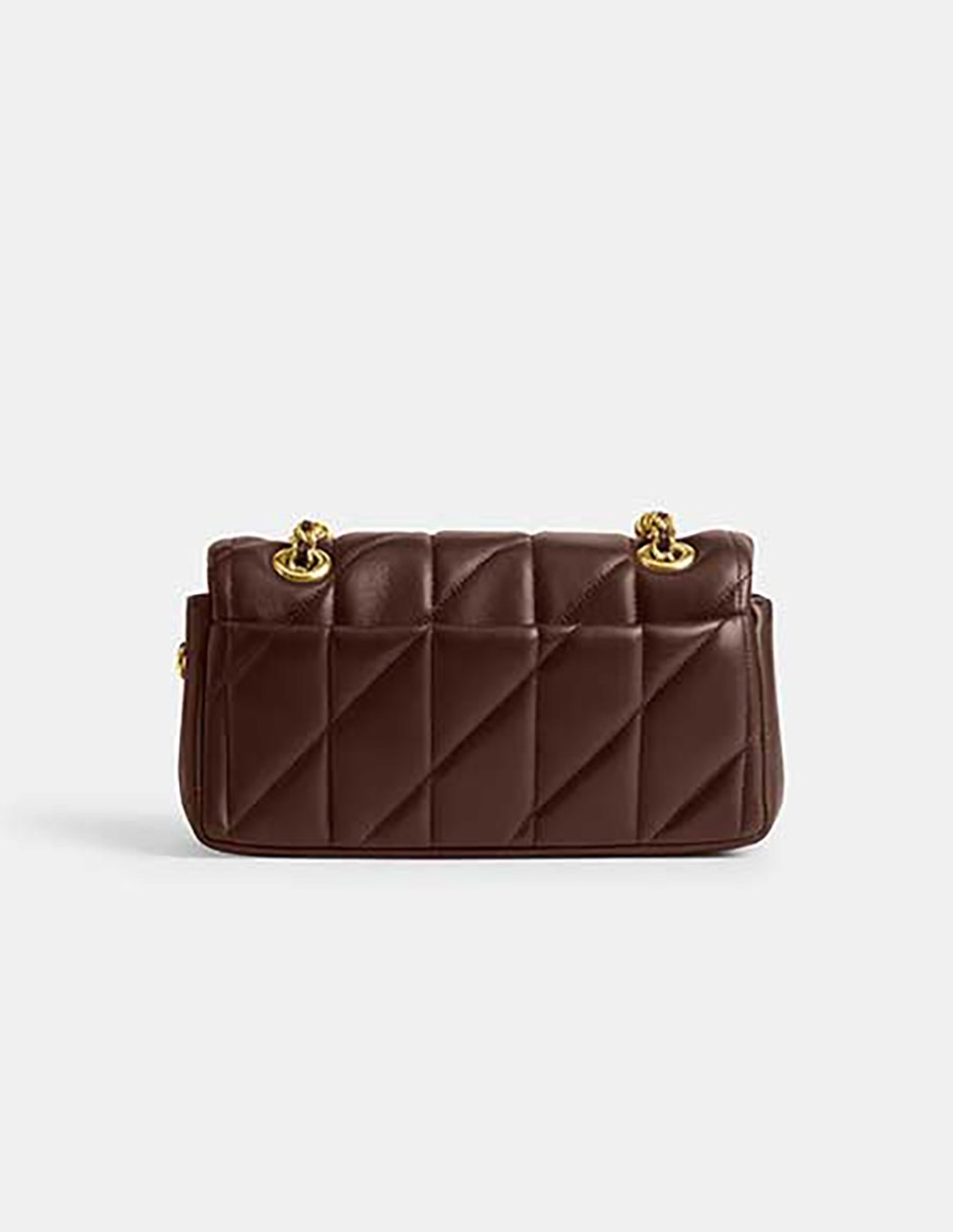Bolsa shoulder Quilted Pillow de piel para mujer 3