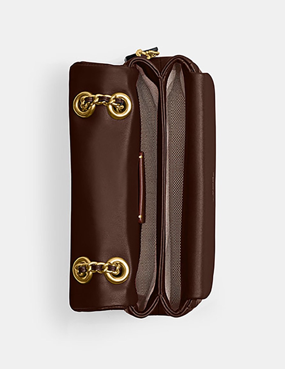 Bolsa shoulder Quilted Pillow de piel para mujer 5