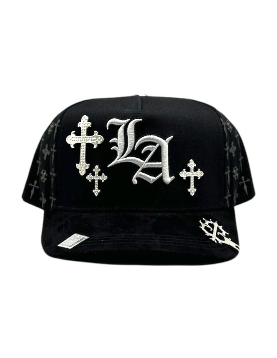 Gorra visera semicurva snapback La Cruz Gray para hombre 2