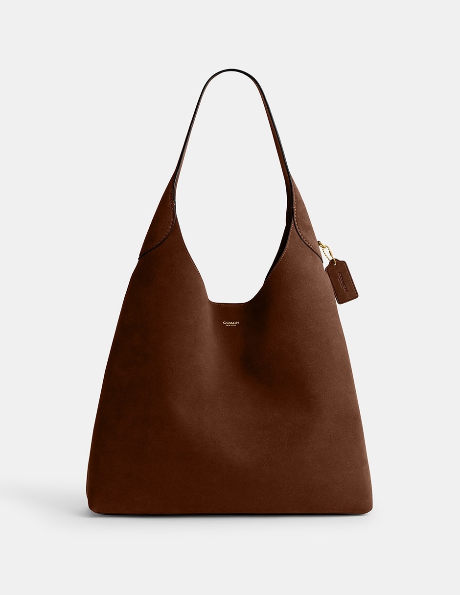 Bolsa shoulder Suede de piel para mujer