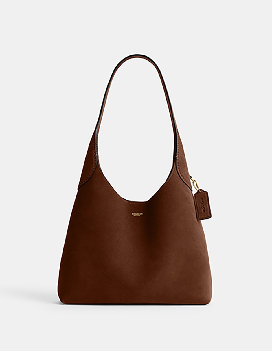 Bolsa shoulder Suede de piel para mujer