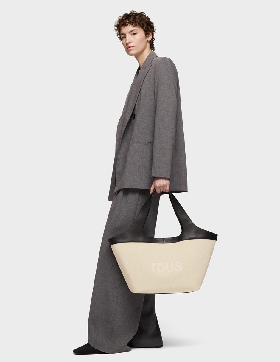 Bolsa shopper Lirio Canvas para mujer 5