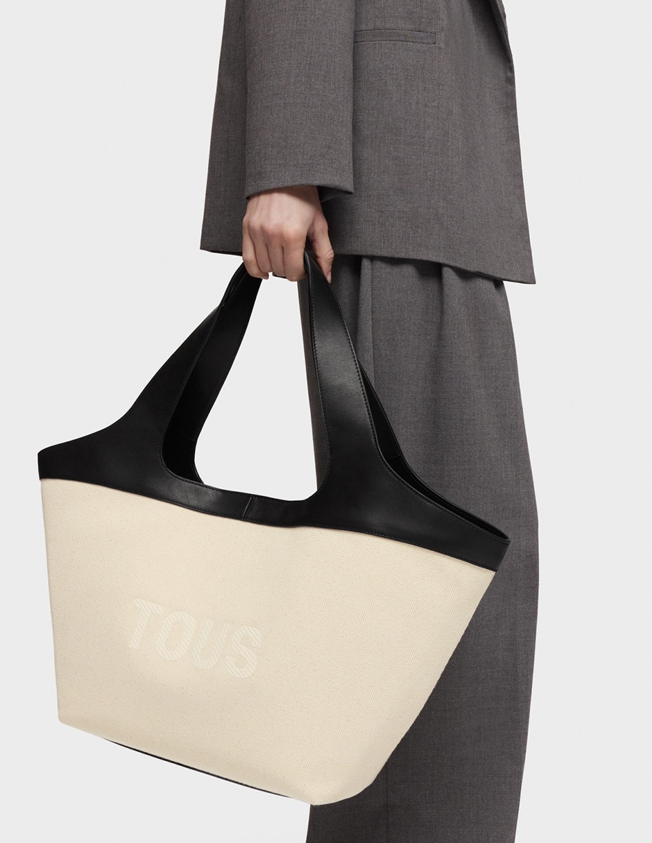 Bolsa shopper Lirio Canvas para mujer 6