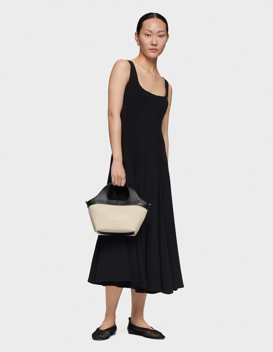 Bolsa shopper Lirio Canvas para mujer 6