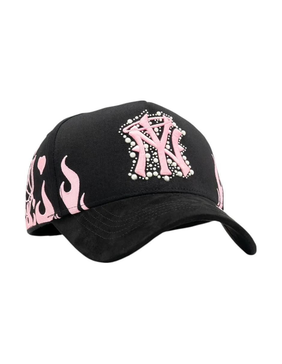 Gorra visera semicurva snapback casual New York Pearls in Love para mujer