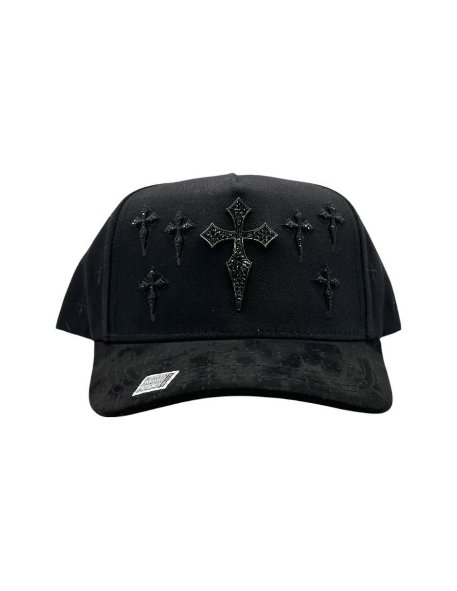 Gorra visera semicurva snapback Cruz Black para hombre 2