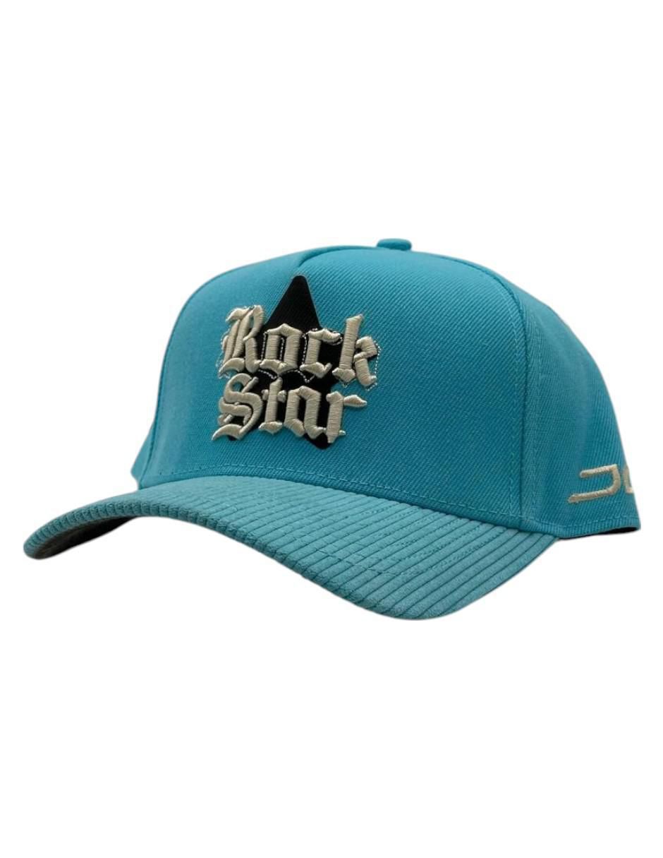 Gorra visera curva snapback casual Rockstar Blue para hombre 3