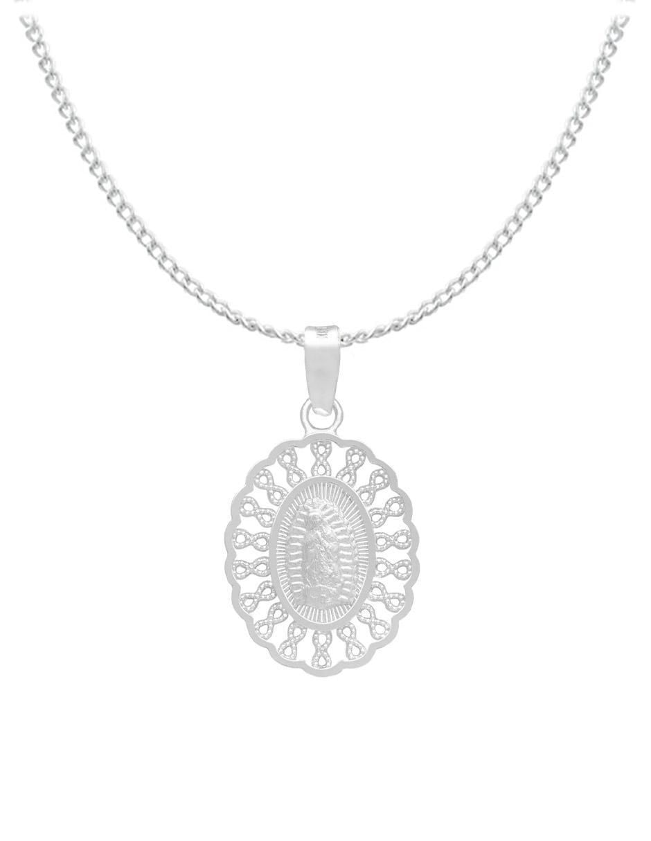 Collar virgen de guadalupe de plata P 925 Collar virgen de guadalupe de plata P 925