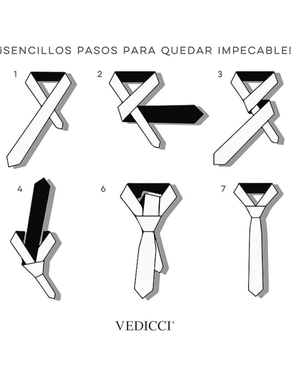Corbata vedicci regular (6-8.5 cm) "de" poliéster "estampado" liso "para" hombre
