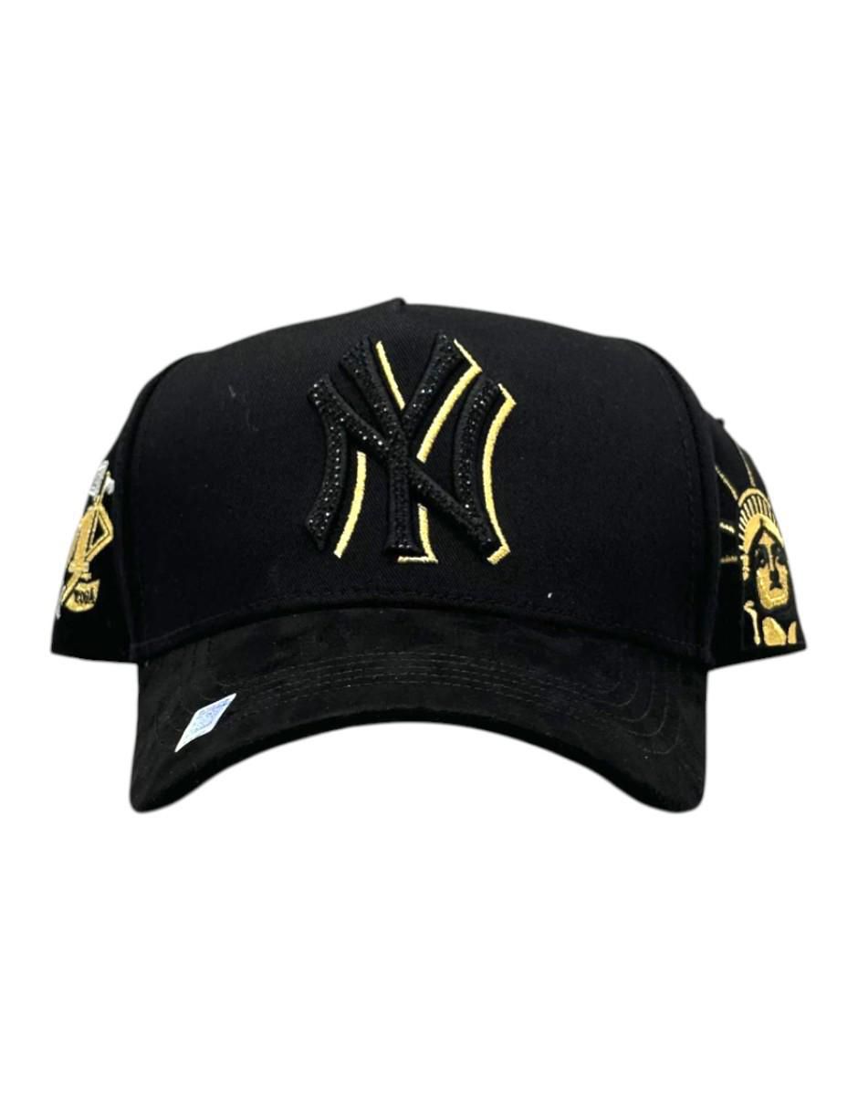 Gorra visera curva snapback casual NY Crystal Gold para hombre 2