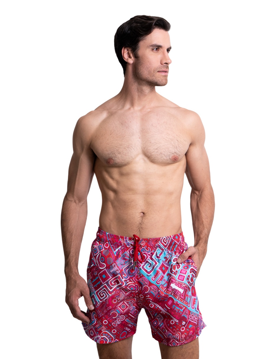 Traje de baño con bolsillos para hombre