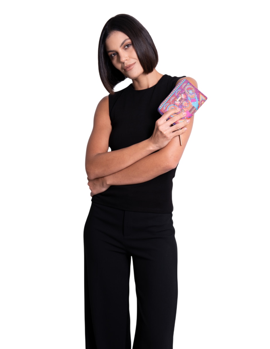 Cartera caritas sonrientes de Veracruz para mujer 2