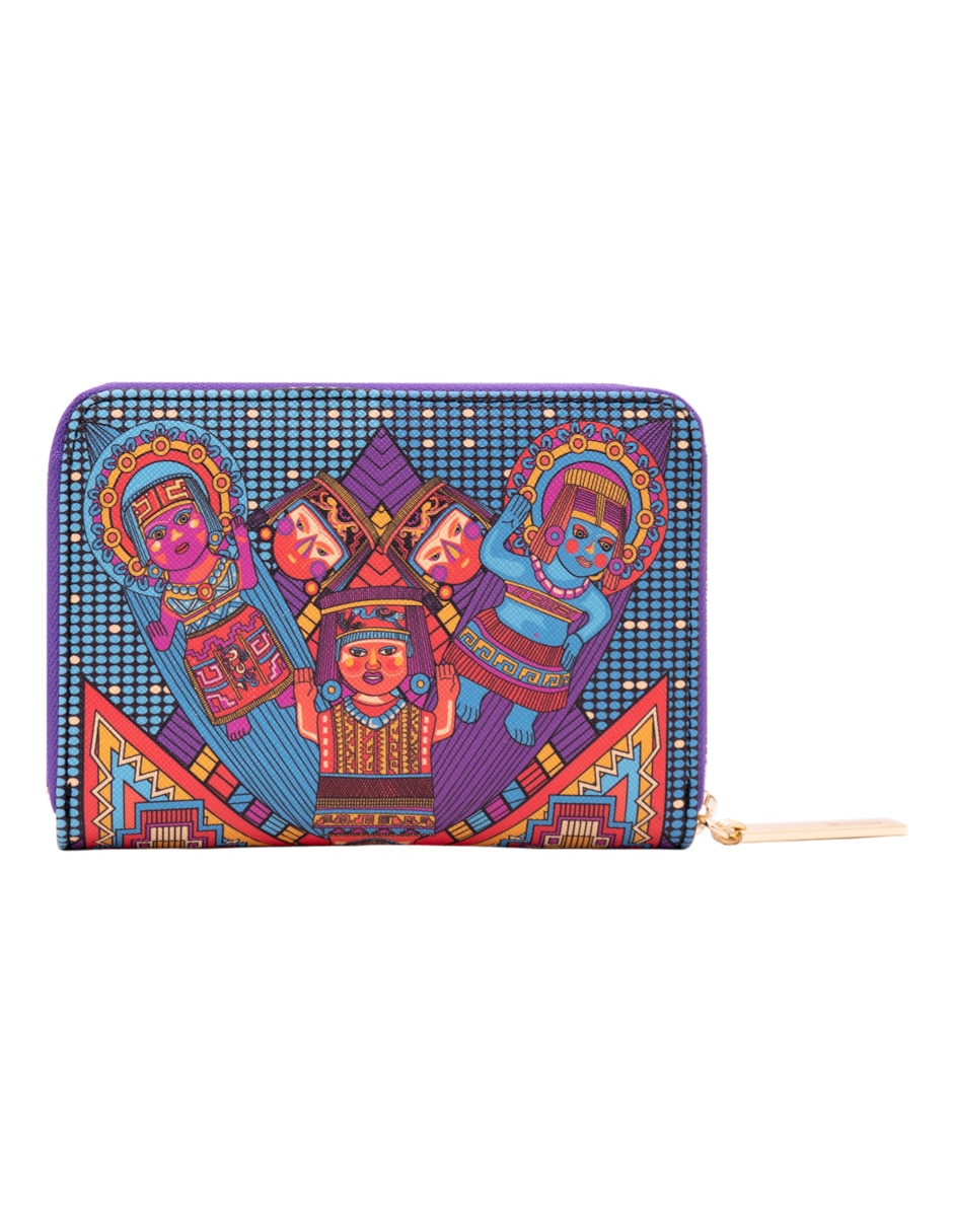 Cartera caritas sonrientes de Veracruz para mujer 6