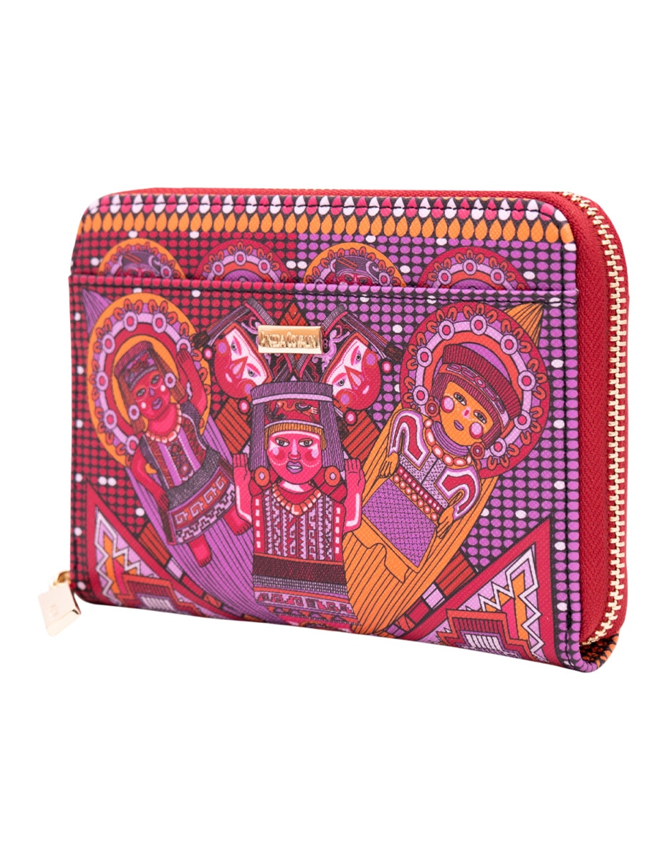 Cartera caritas sonrientes de Veracruz para mujer 3