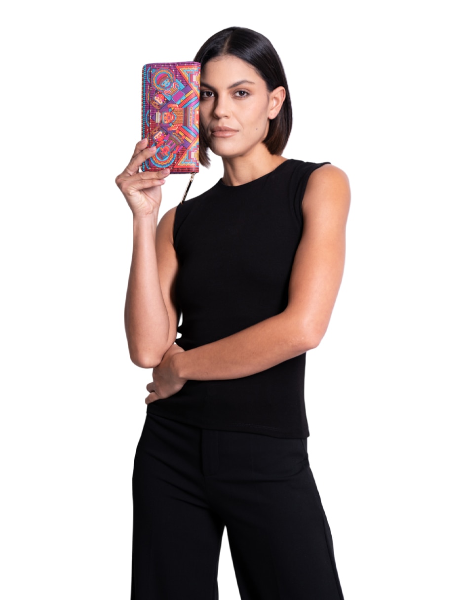 Cartera Caritas sonrientes de Veracruz para mujer 5