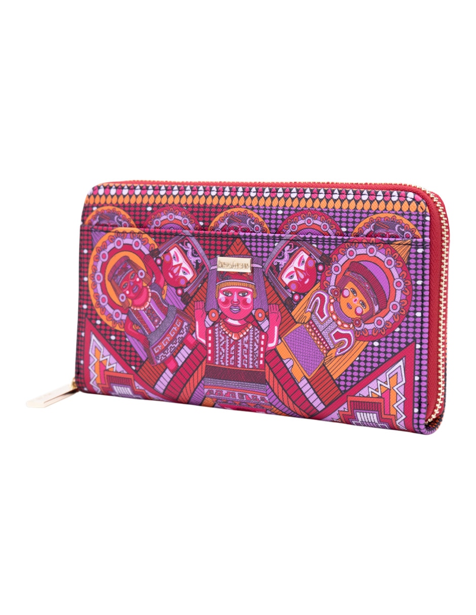 Cartera caritas sonrientes de Veracruz para mujer 4