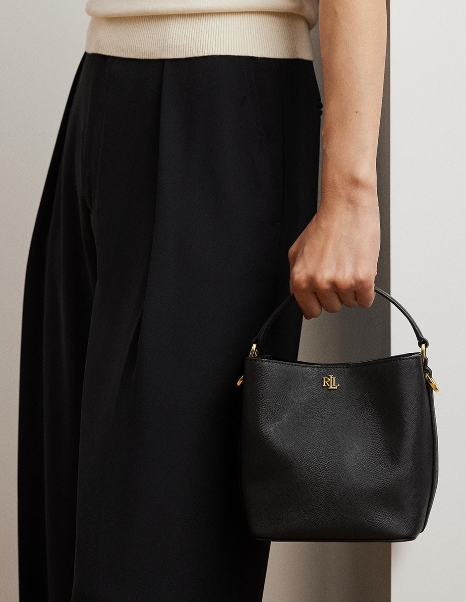 Bolsa bucket de piel para mujer 6