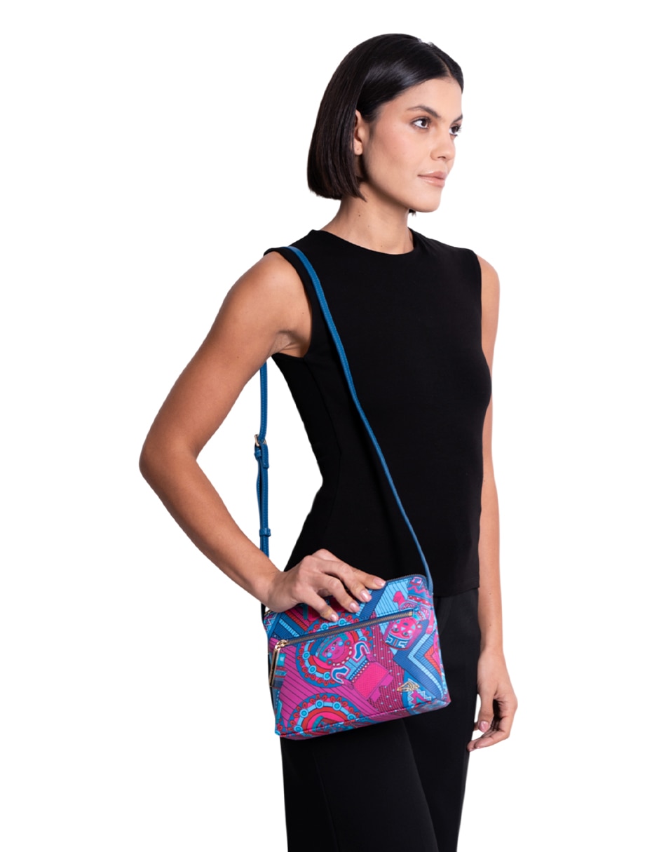 Bolsa crossbody Caritas Sonrientes De Veracruz para mujer 3