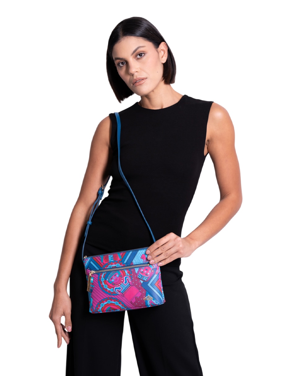 Bolsa crossbody Caritas Sonrientes De Veracruz para mujer 4