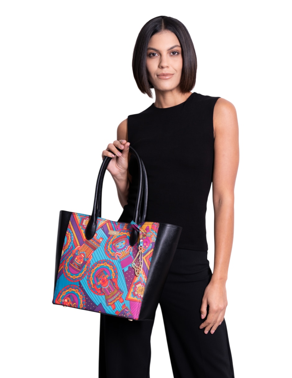 Bolsa tote Caritas Sonrientes De Veracruz para mujer 3