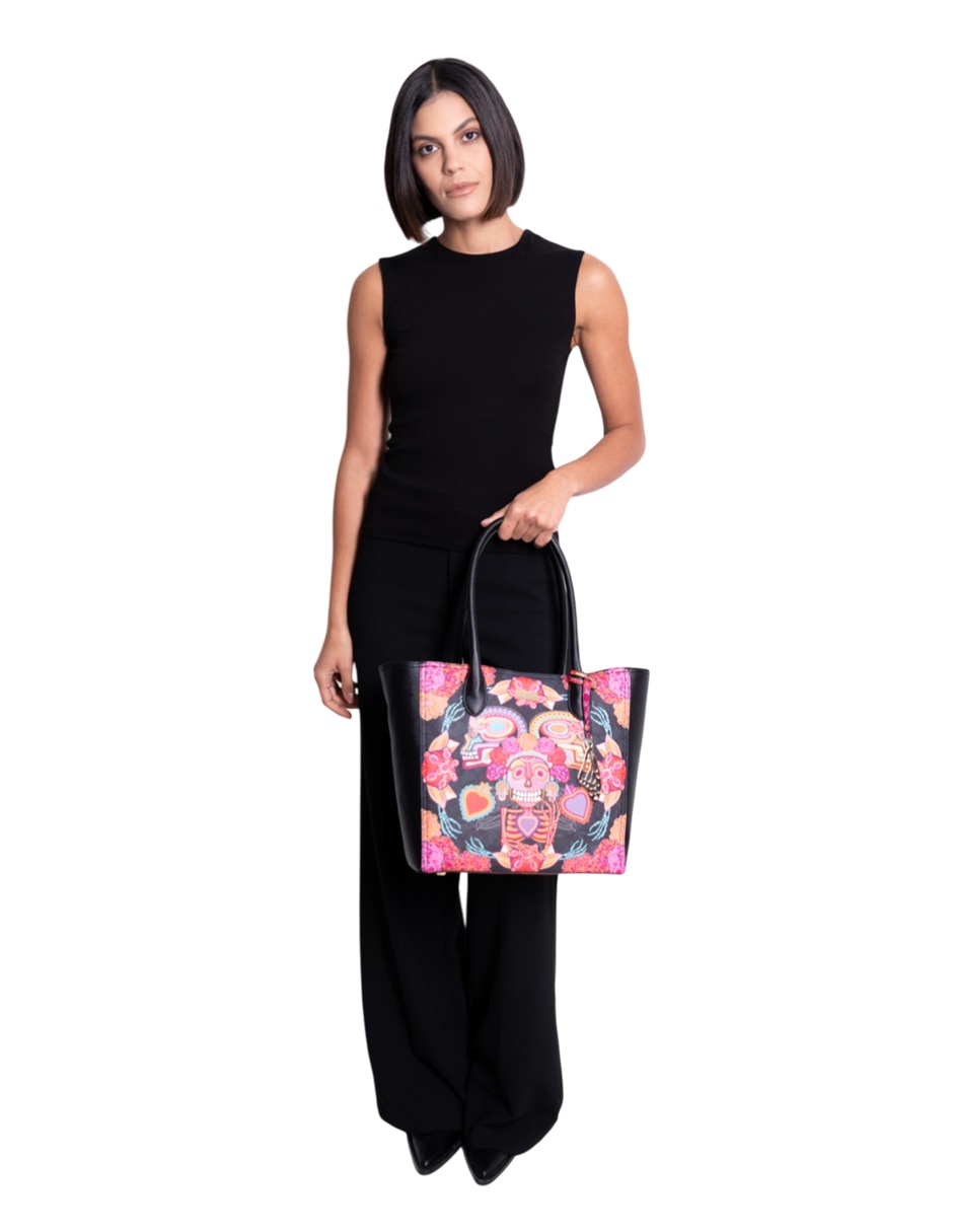 Bolsa tote Día Muertos Catrina para mujer 7