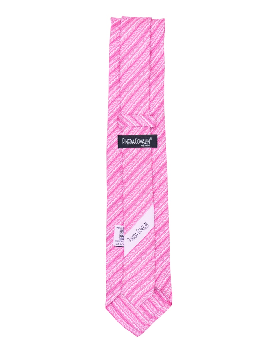 Corbata regular de seda estampado gráfico para hombre 6