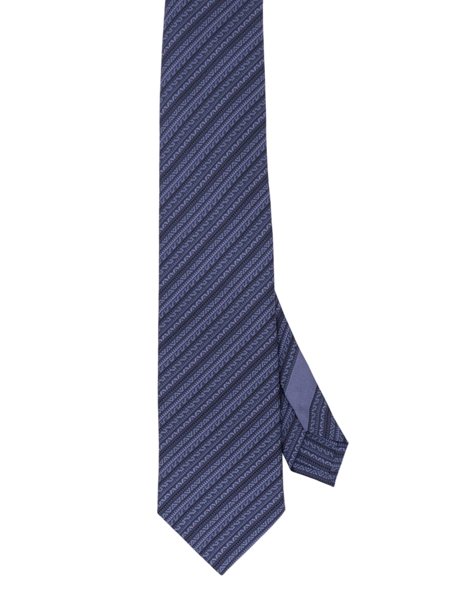 Corbata regular de seda estampado para hombre