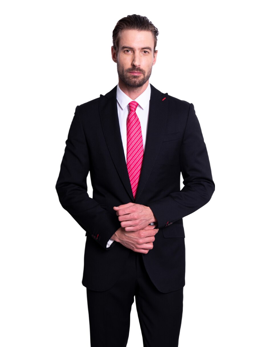 Corbata regular de seda estampado para hombre 8