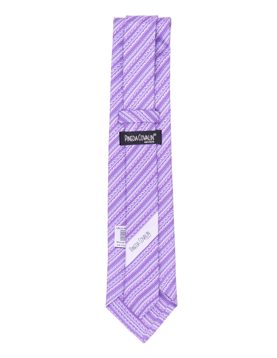 Corbata regular de seda estampado para hombre 6