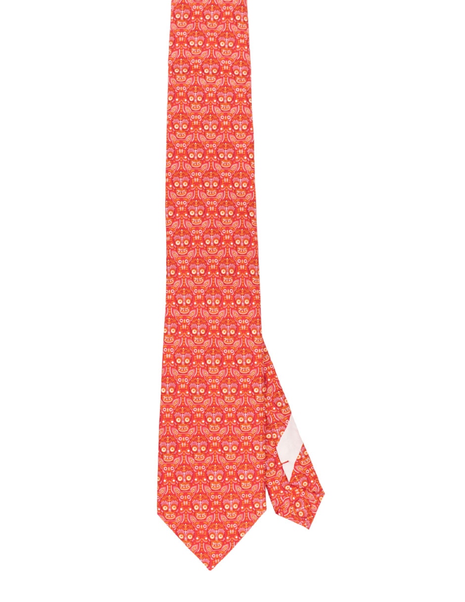 Corbata regular de seda estampado gráfico para hombre Corbata regular de seda estampado gráfico para hombre