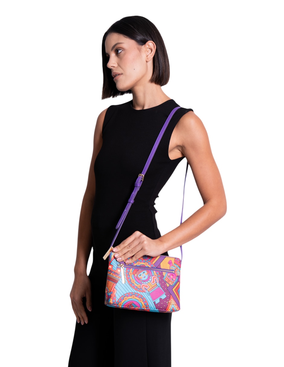 Bolsa crossbody Caritas Sonrientes De Veracruz para mujer 3