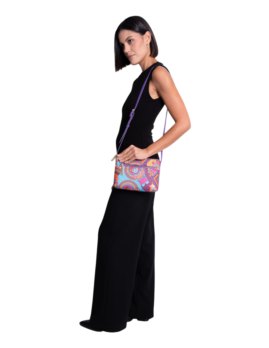 Bolsa crossbody Caritas Sonrientes De Veracruz para mujer 5