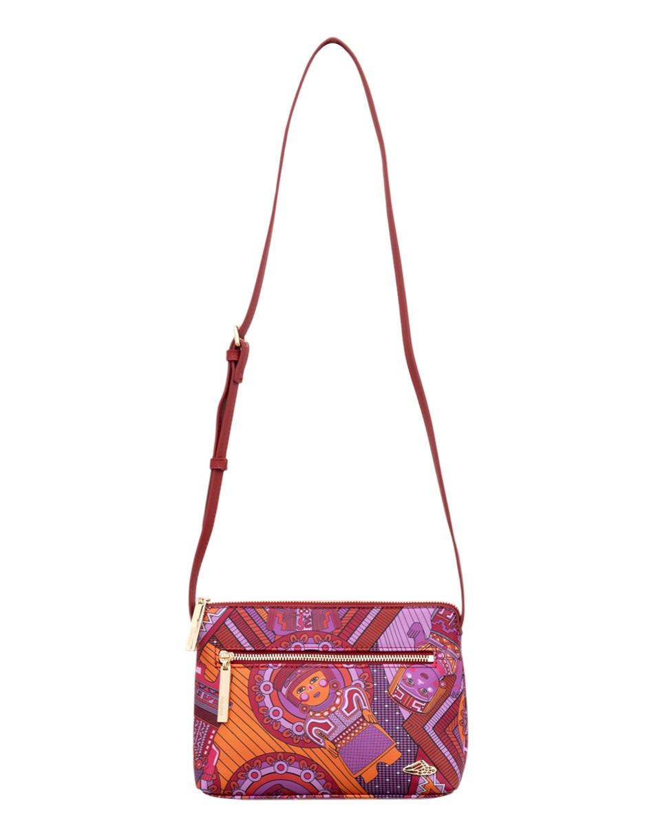 Bolsa crossbody Caritas Sonrientes De Veracruz para mujer