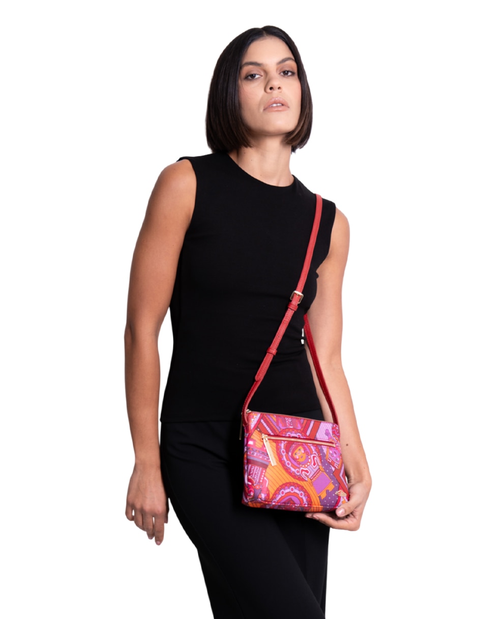 Bolsa crossbody Caritas Sonrientes De Veracruz para mujer 4