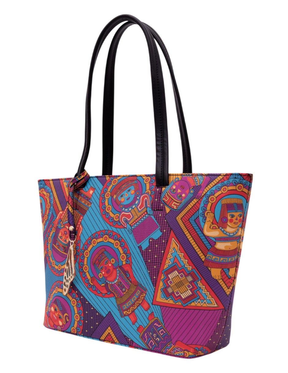 Bolsa tote Caritas Sonrientes De Veracruz para mujer 2